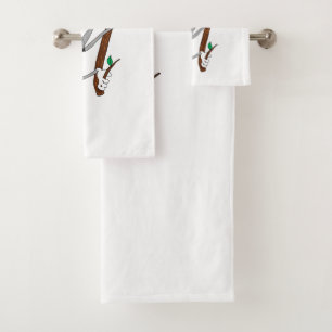 Monkey Hanging Around Bath Towel Set