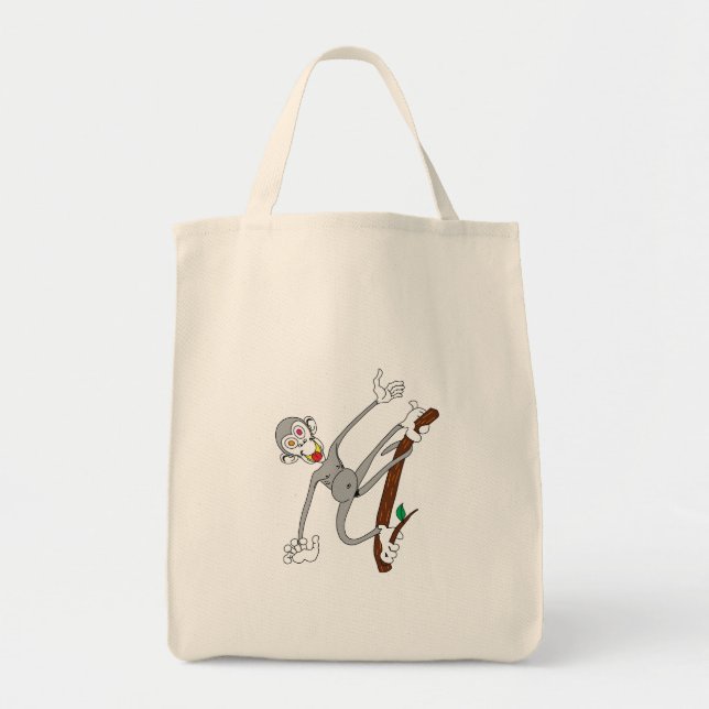 Monkey Hanging Around Tote Bag (Front)