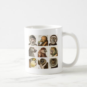 Monkey Head COLLAGE - Coffee Mug