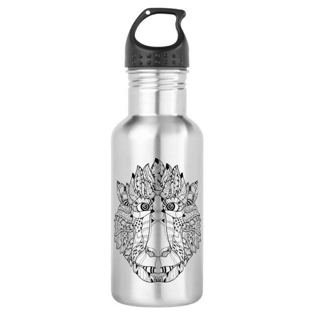 Monkey Head Doodle 710 Ml Water Bottle (Front)