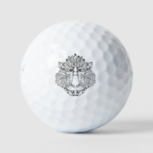 Monkey Head Doodle Golf Balls