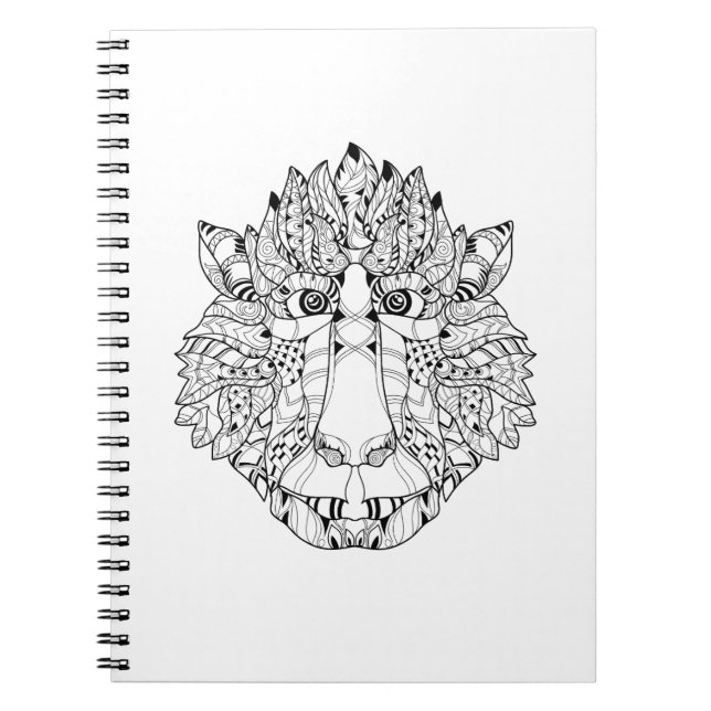 Monkey Head Doodle Notebook (Front)