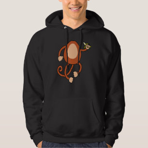 Monkey Holding Banana Costume Easy Halloween Hoodie