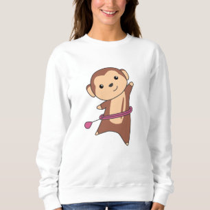 Monkey Hullern Funny Dancing Sport Huller Tires Sweatshirt