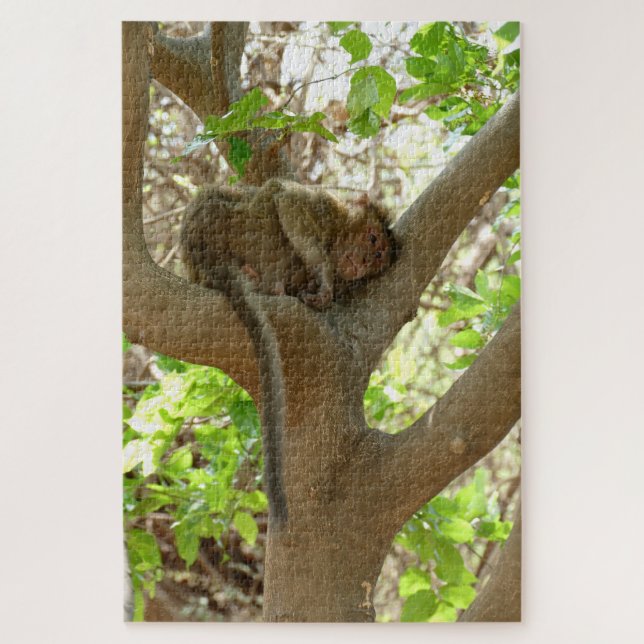 Monkey - I am sooo tired Jigsaw Puzzle (Vertical)