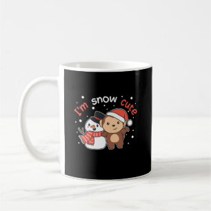 Monkey I Love You Snow Much Snowman Pun Coffee Mug