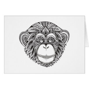 Monkey Illustartion Doodle