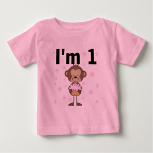 Monkey I'm 1 Birthday Tshirts and Gifts