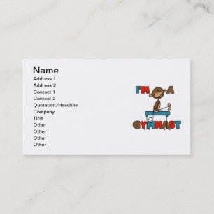 Monkey I'm a Gymnast Business Card