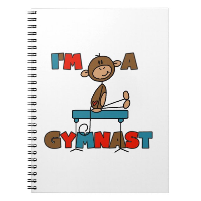 Monkey I'm a Gymnast Notebook (Front)