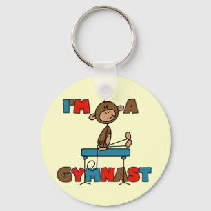 Monkey I'm a Gymnast T-shirts and Gifts Keychain