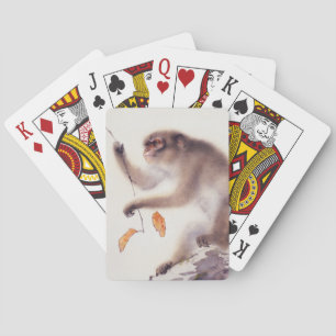Monkey in a Persimmon Tree Playing Cards