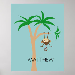 Monkey in a Tree Poster