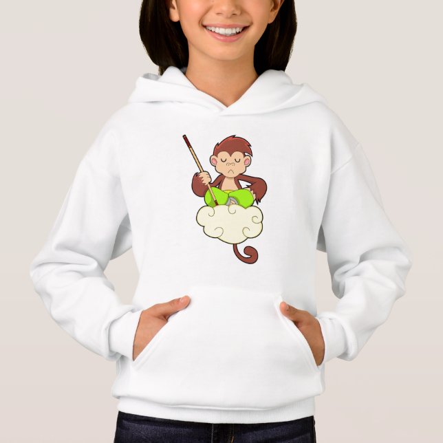 Monkey in Cross legged on Clouds (Front)