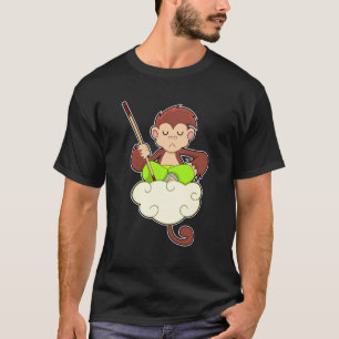 Monkey in Cross legged on Clouds T-Shirt