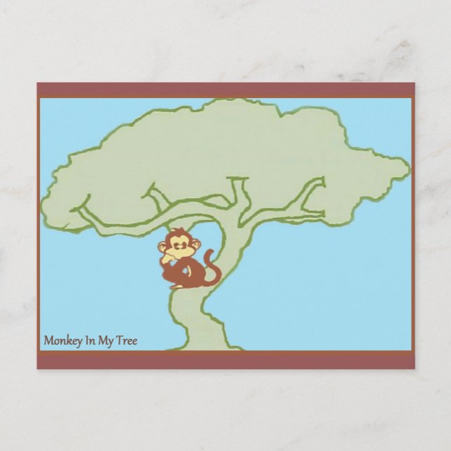 Monkey In My Tree Postcards (Front)