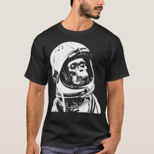 Monkey In Space. Funny Astronaut Chimpanzee T-Shirt
