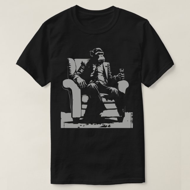 monkey in the armchair T-Shirt (Design Front)