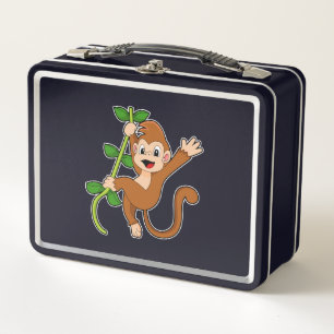 Monkey in the Jungle Metal Lunch Box