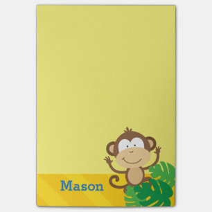 Monkey in the Jungle Personalized Post-it Notes
