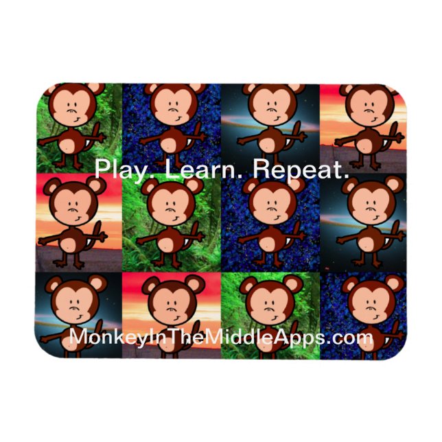 Monkey in the Middle Apps magnet (Horizontal)
