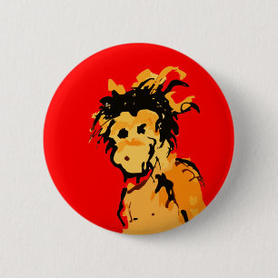 monkey ink 2 inch round button