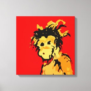 monkey ink canvas print