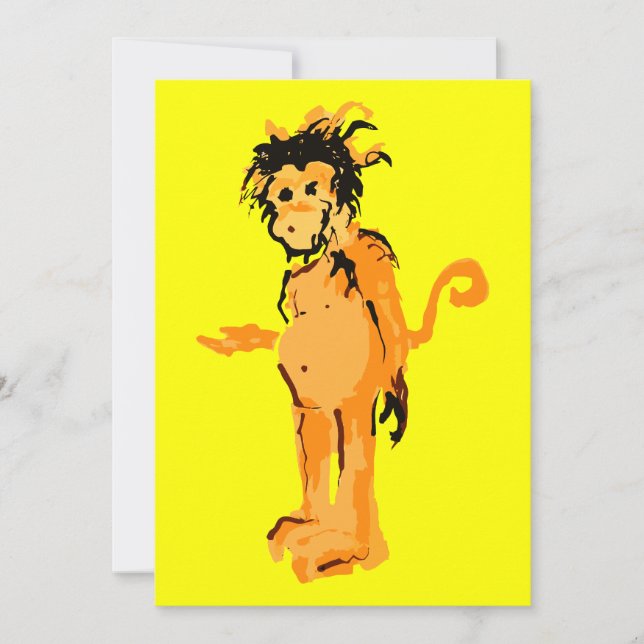 monkey ink invitation (Front)
