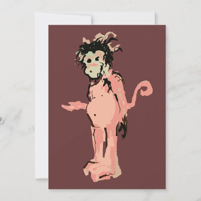monkey ink invitation (Front)