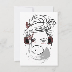 monkey. invitation