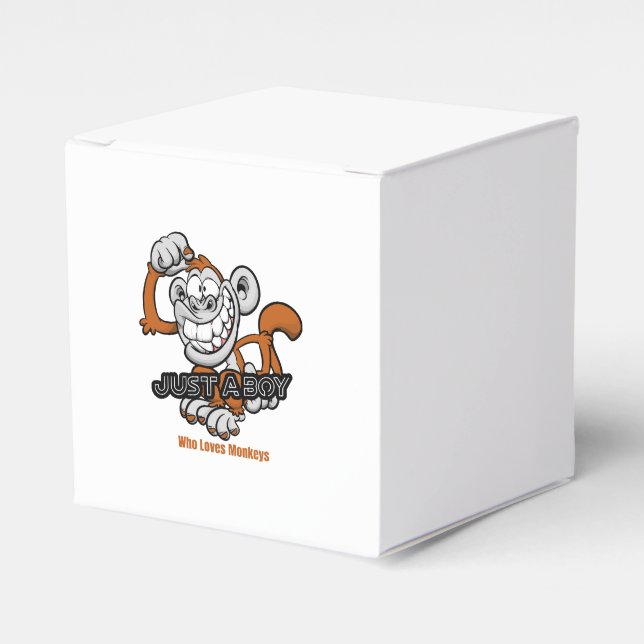 monkey  just a boy  favor box (Front Side)