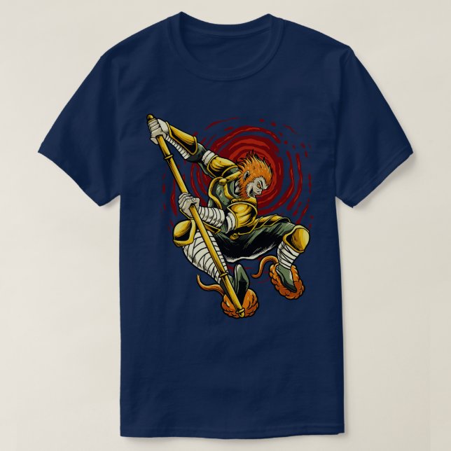 Monkey King Sun Wukong TShirtmonkey king sun wukon T-Shirt (Design Front)