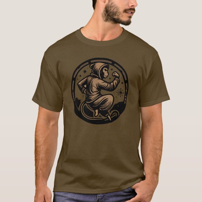 Monkey Kungfu T-shirt Ancient Monkey Kungfu (Front)