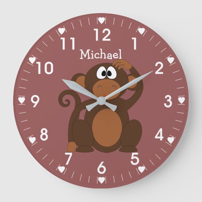 Monkey Large Clock (Front)