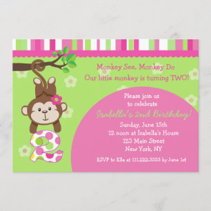 Monkey les 2èmes invitations de fête