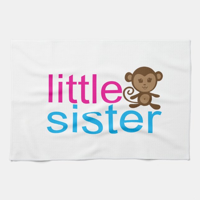 Monkey Little Sister Kitchen Towel (Horizontal)