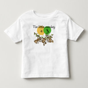 Monkey Little Swinge Customizable Birthday T-shirt