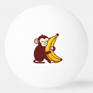 Monkey Love Banana Ping Pong Ball
