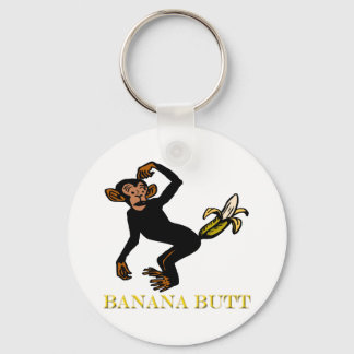 Monkey Love Fling Poo Funny Keychain