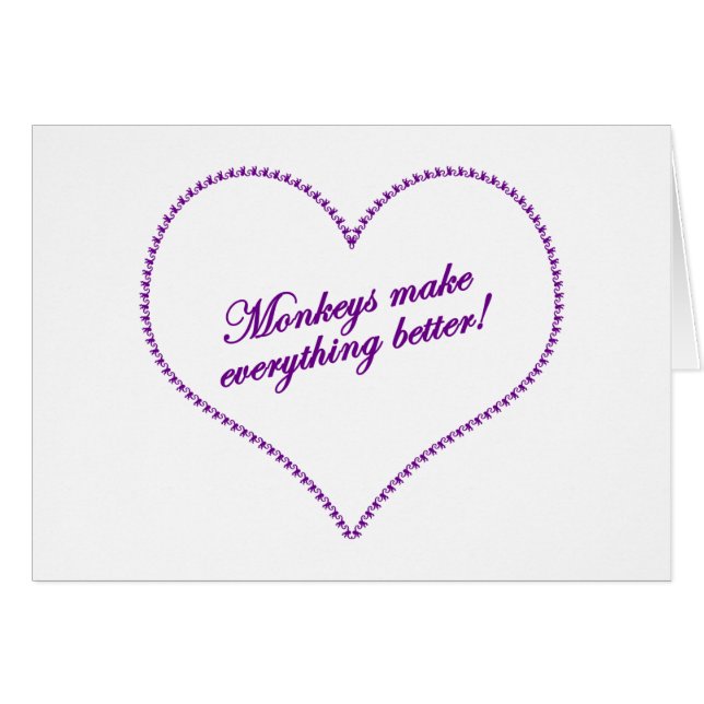 Monkey Love - Monkeys Make Everything Better (Front Horizontal)