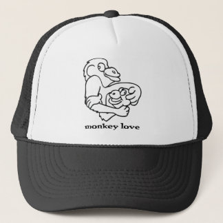 monkey love trucker hat