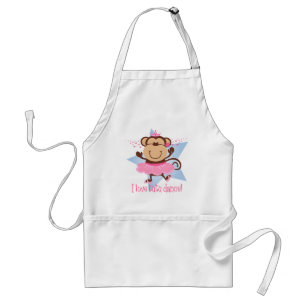 Monkey Love Tutu Dance Standard Apron