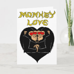 Monkey Love - You Make Me Go Bananas! Holiday Card