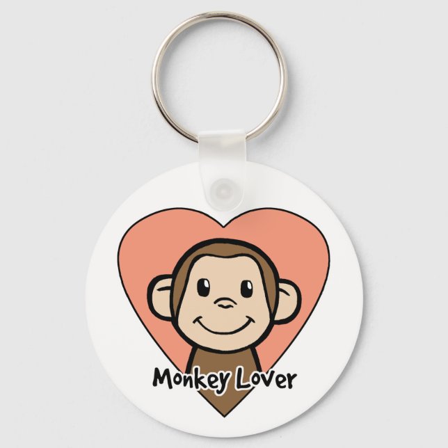 Monkey Lover Keychain (Front)