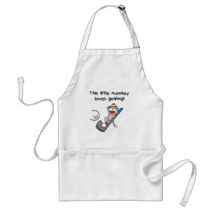 Monkey Loves Golfing Standard Apron