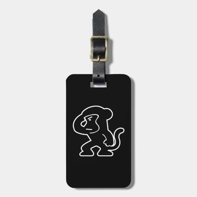 Monkey Luggage Tag (Front Vertical)