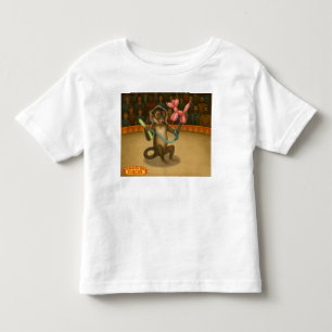 Monkey making balloon animals toddler t-shirt