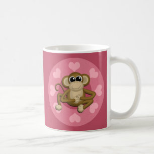Monkey me tasse rose d'amour