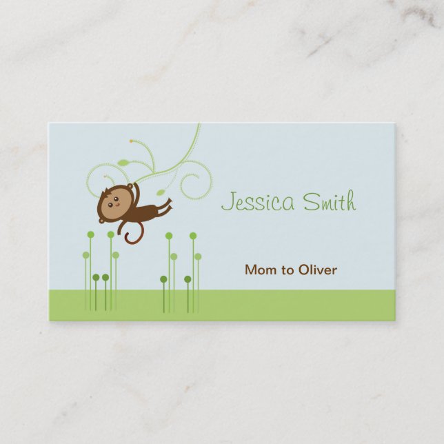 Monkey Mommy Calling Card (Front)
