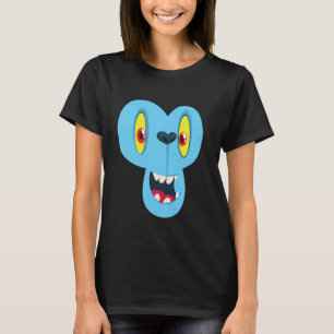 Monkey Monster Face Men's Women's Costume Hallowee T-Shirt